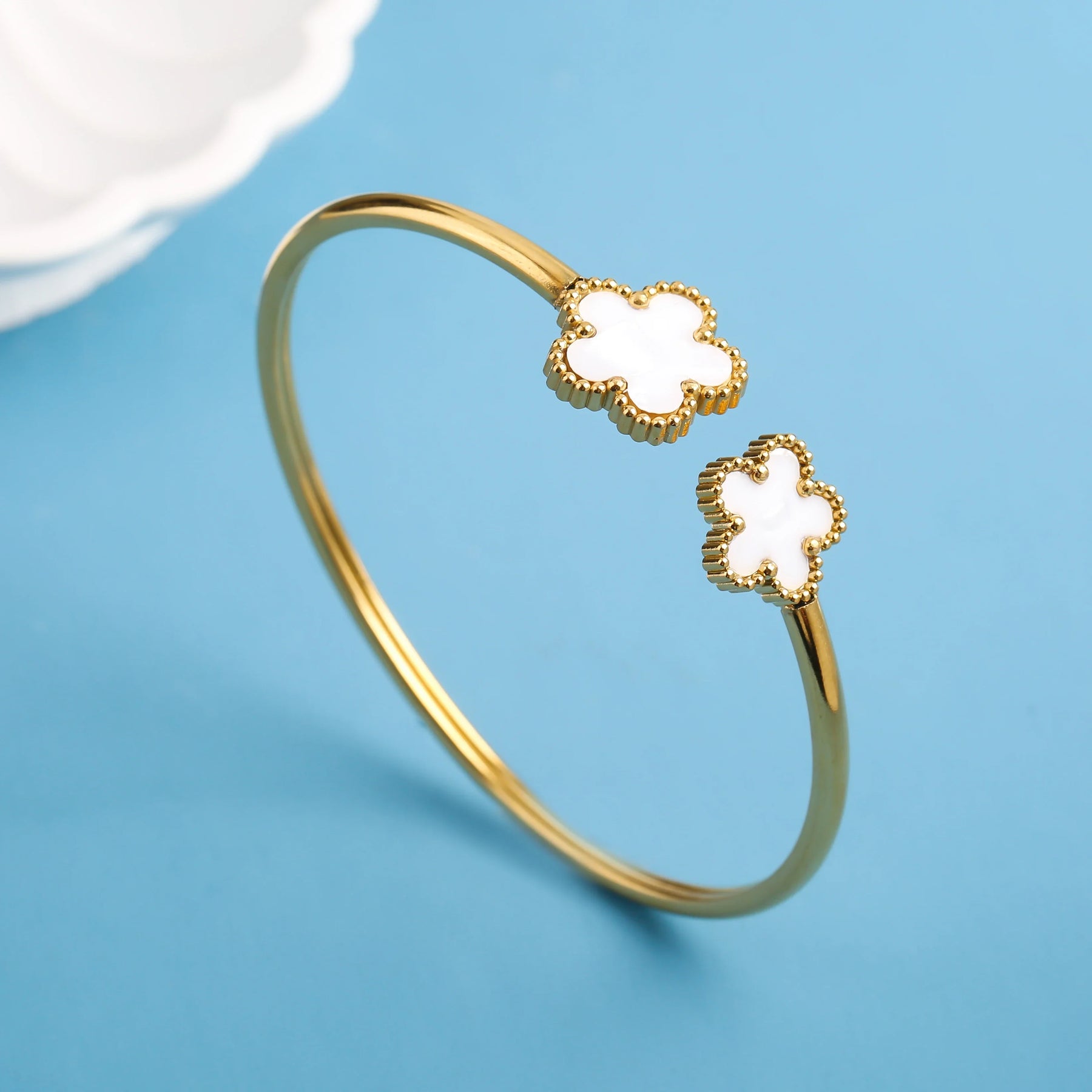 Bracelete Luxuoso Unissex Five-Leaf Flower