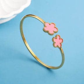 Bracelete Luxuoso Unissex Five-Leaf Flower