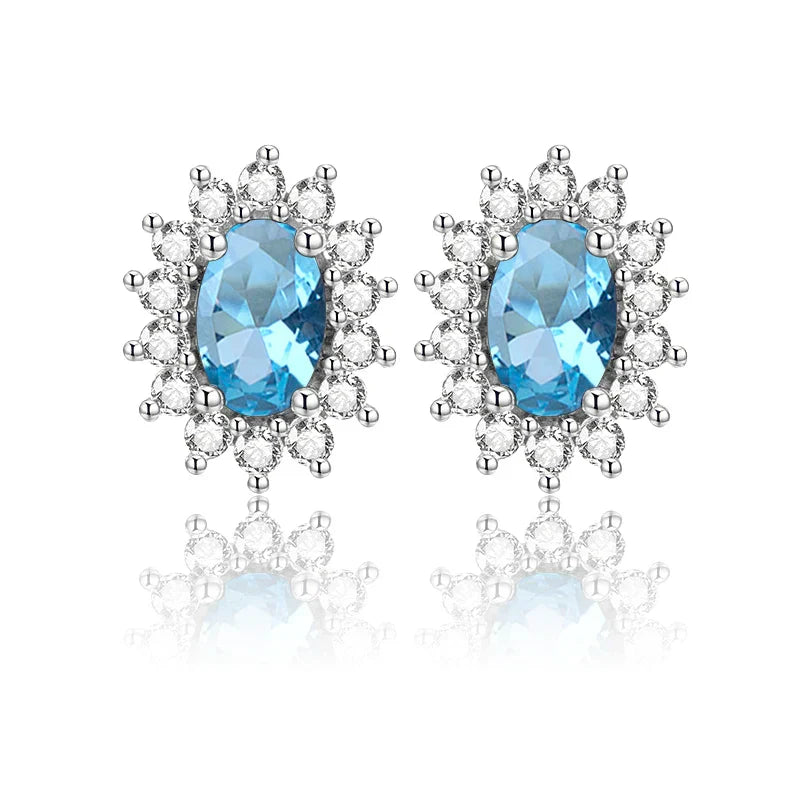 Brinco Oval com Esmeralda