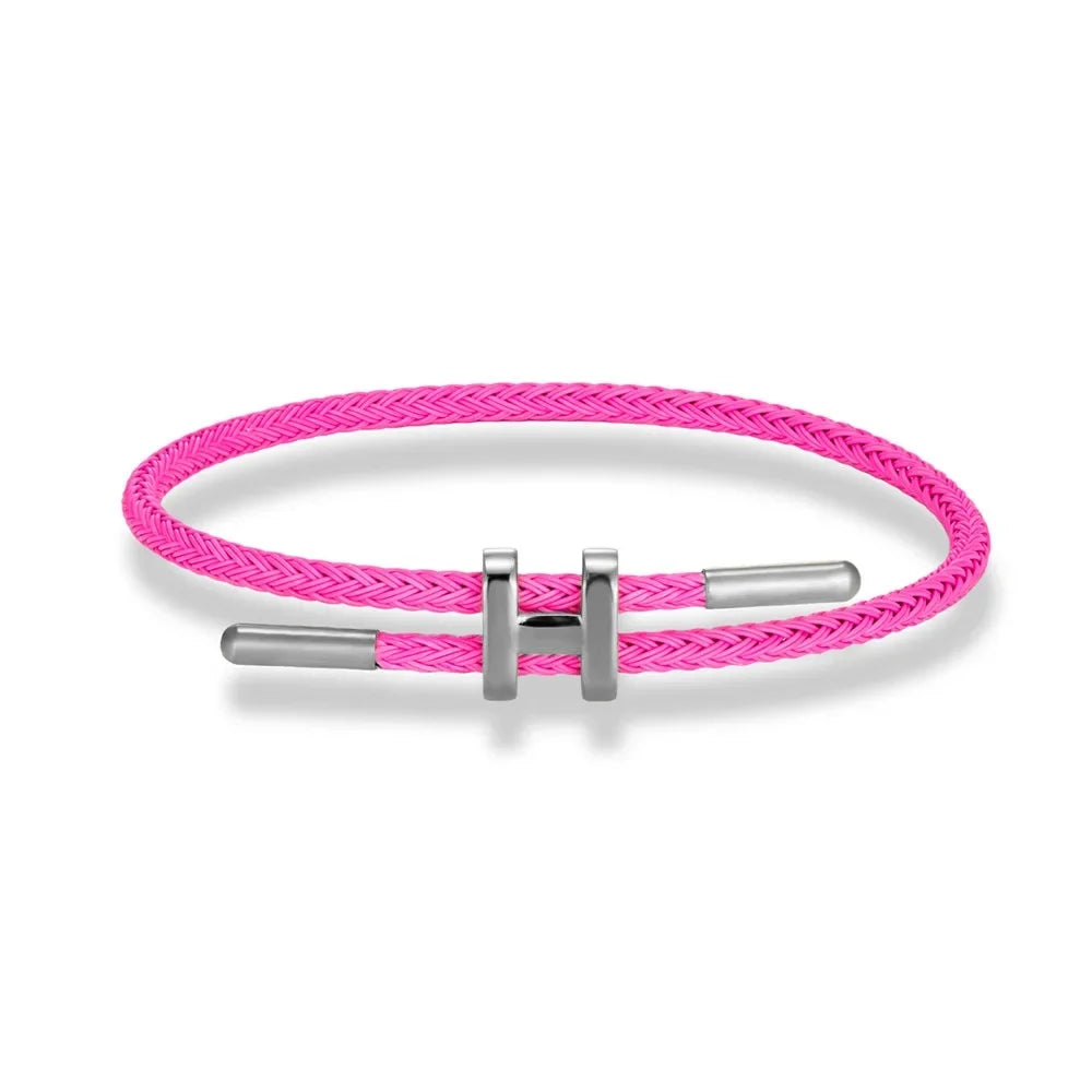 Bracelete de Cordão em H