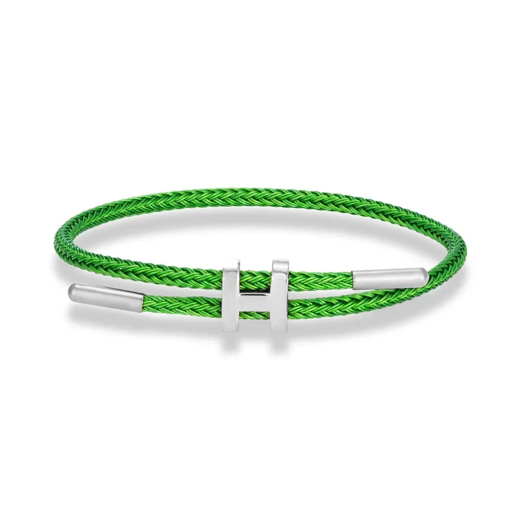 Bracelete de Cordão em H