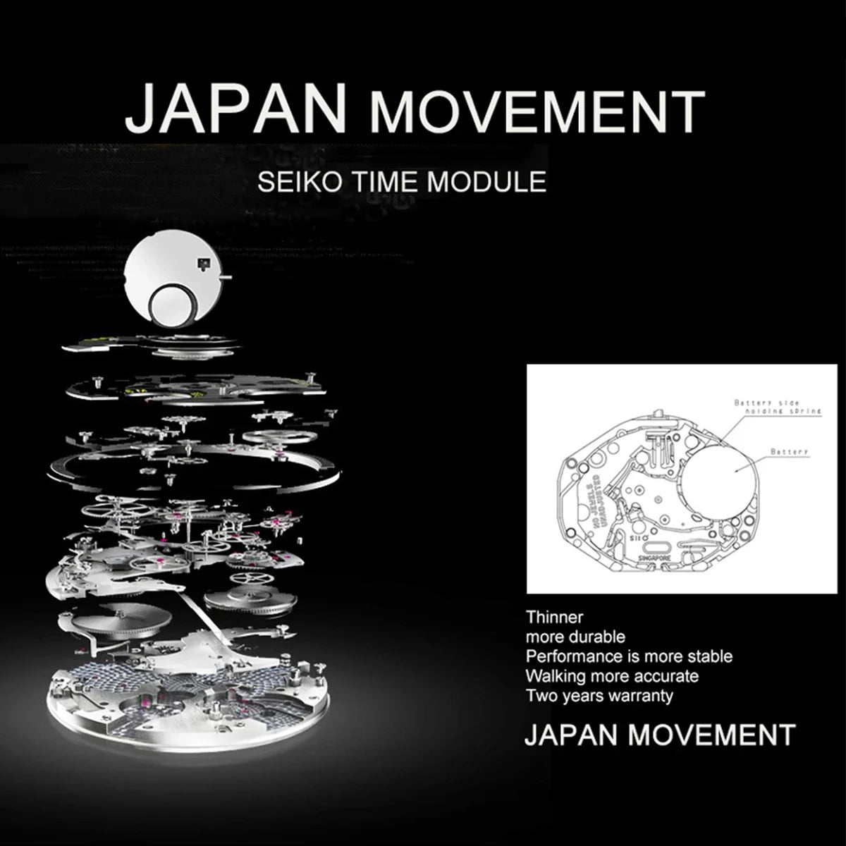 Relógio feminino Lunara