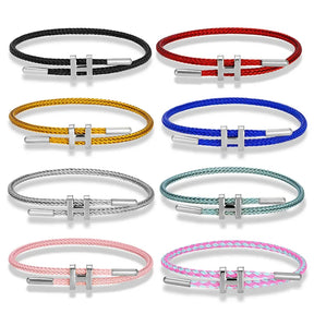 Bracelete de Cordão em H